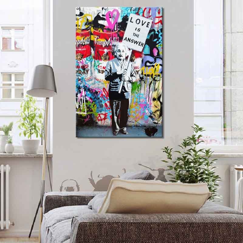 Deals Plus Graffiti figure canvas