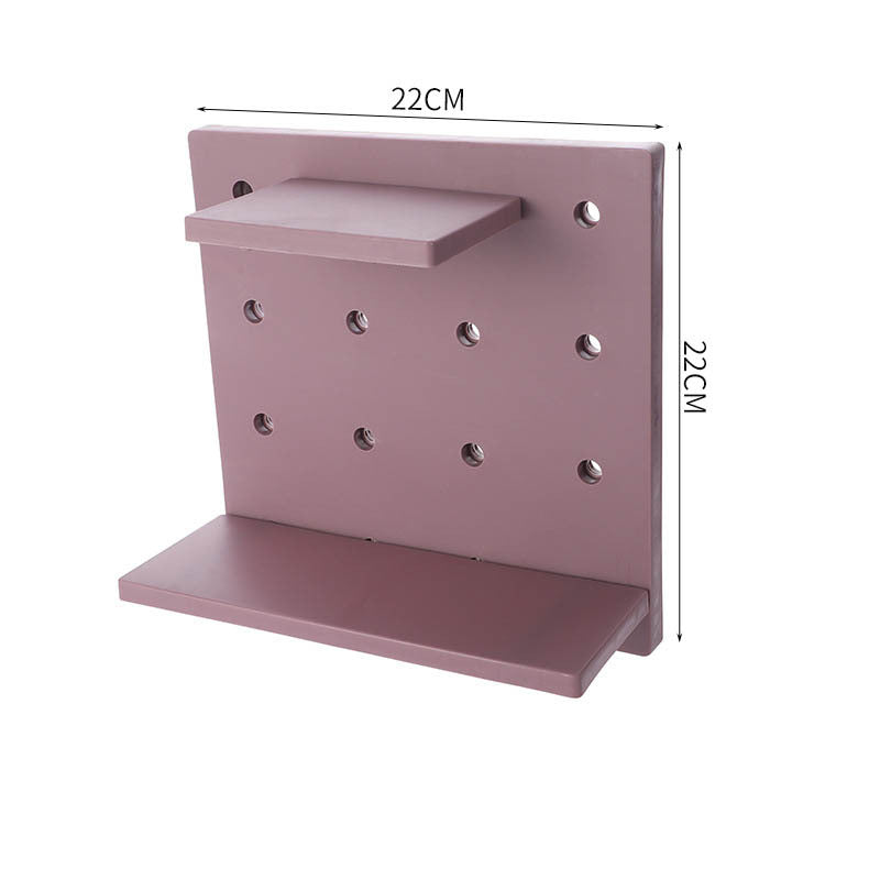 Deals Plus Household Plastic Hole Board Wall Shelves