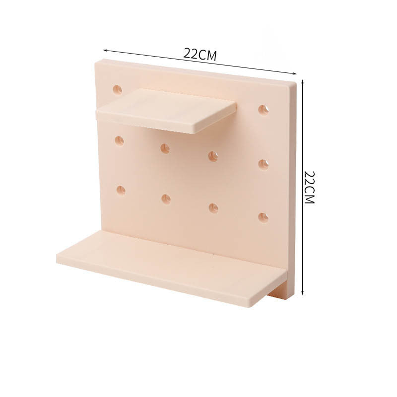 Deals Plus Household Plastic Hole Board Wall Shelves