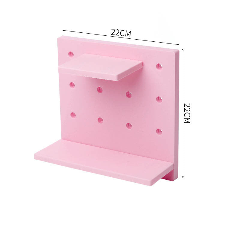 Deals Plus Household Plastic Hole Board Wall Shelves