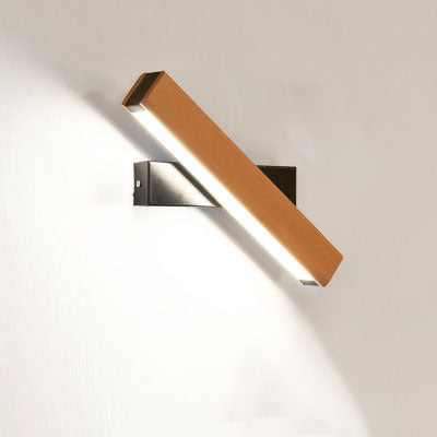 Deals Plus Wooden LED Wall Lamp Modern Adjustable