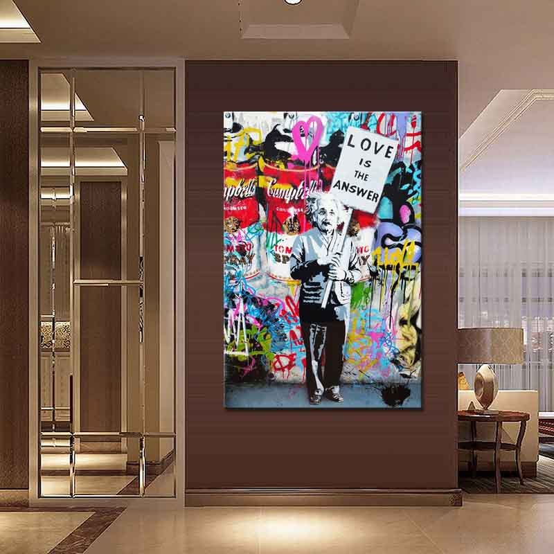 Deals Plus Graffiti figure canvas