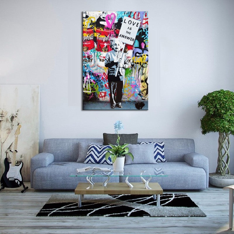 Deals Plus Graffiti figure canvas