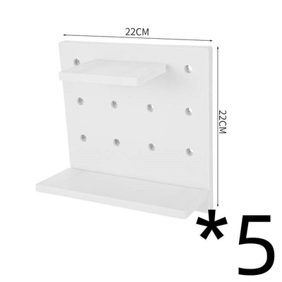 Deals Plus Household Plastic Hole Board Wall Shelves