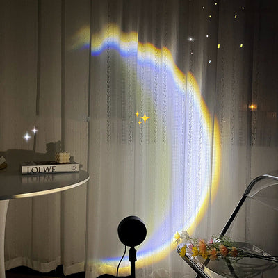 Deals Plus LED Rainbow Neon Night Sunset Light Projector