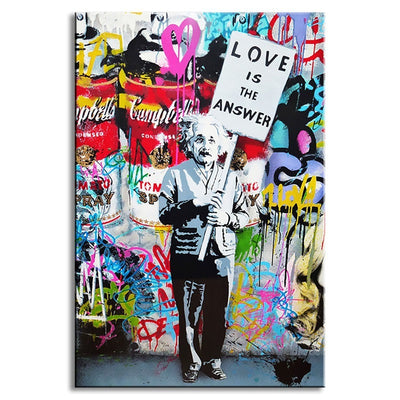 Deals Plus Graffiti figure canvas