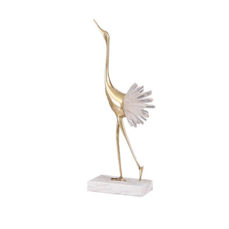 Deals Plus Crystal Crane Decoration