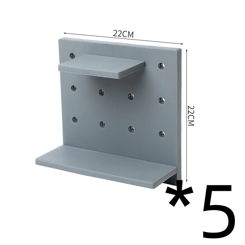 Deals Plus Household Plastic Hole Board Wall Shelves