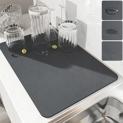 Deals Plus Skin Drain Pad Rubber Dish Drying Mat