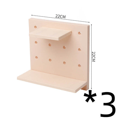 Deals Plus Household Plastic Hole Board Wall Shelves