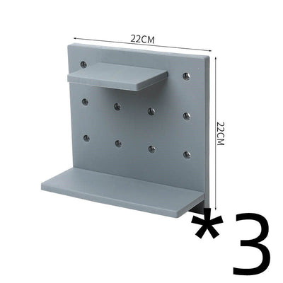 Deals Plus Household Plastic Hole Board Wall Shelves