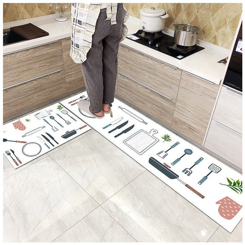 Deals Plus Kitchen Floor Mats, Long Oil-proof Foot Mats