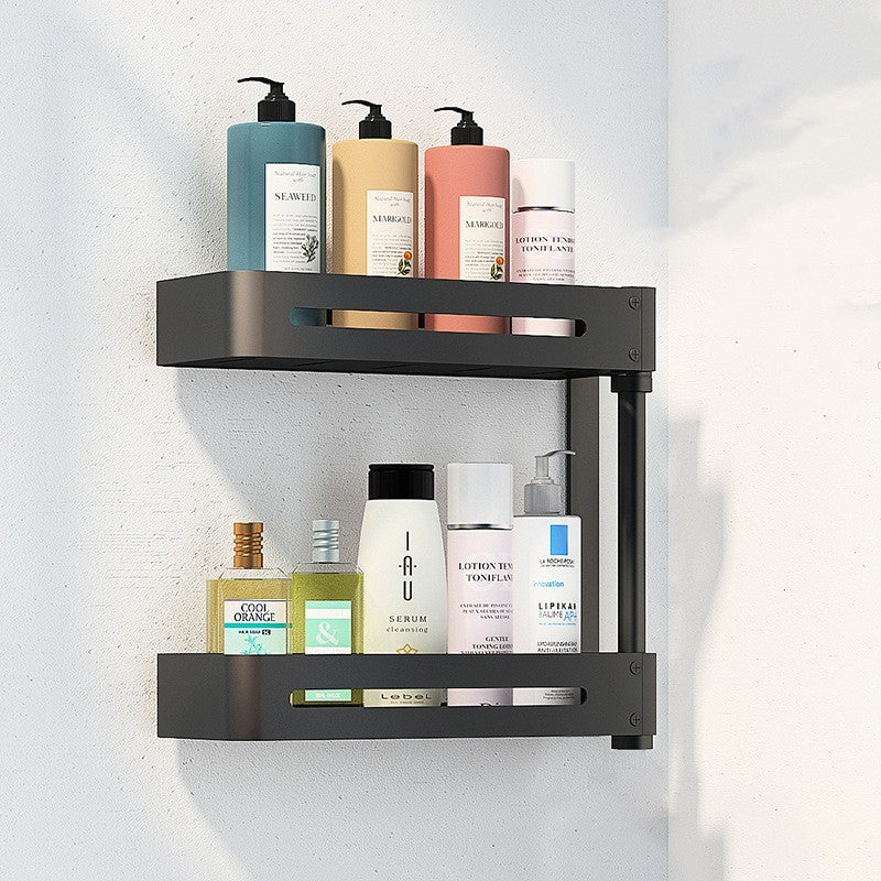 Deals Plus Scandinavian Bathroom Non-perforated Rotating Shelves