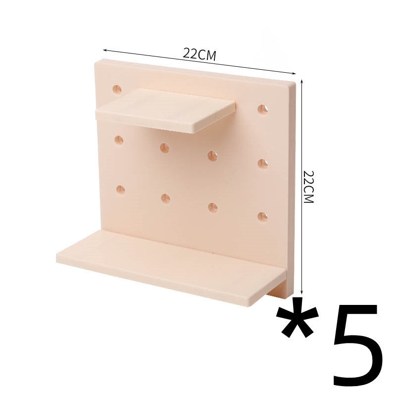 Deals Plus Household Plastic Hole Board Wall Shelves