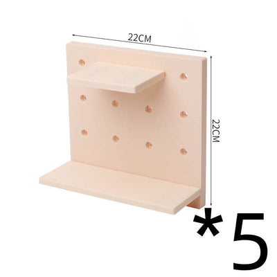 Deals Plus Household Plastic Hole Board Wall Shelves