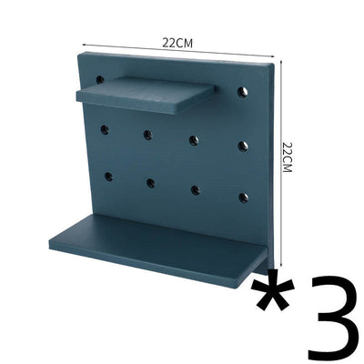 Deals Plus Household Plastic Hole Board Wall Shelves